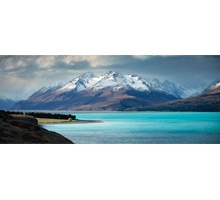 NZ95-TURQOUISE WATERS OF LAKE PUKAKI